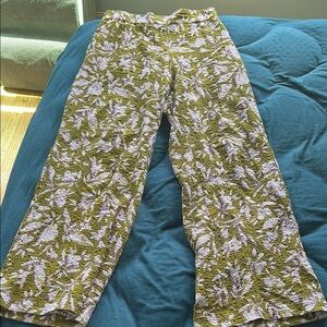 Italian Moroni Floral Patterned Wide-Leg Pants- part of set